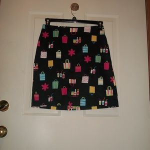 Randi M. vintage multi-color skirt size 4